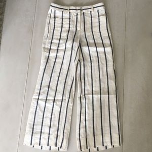 NWOT THEORY 100% linen wide leg pants